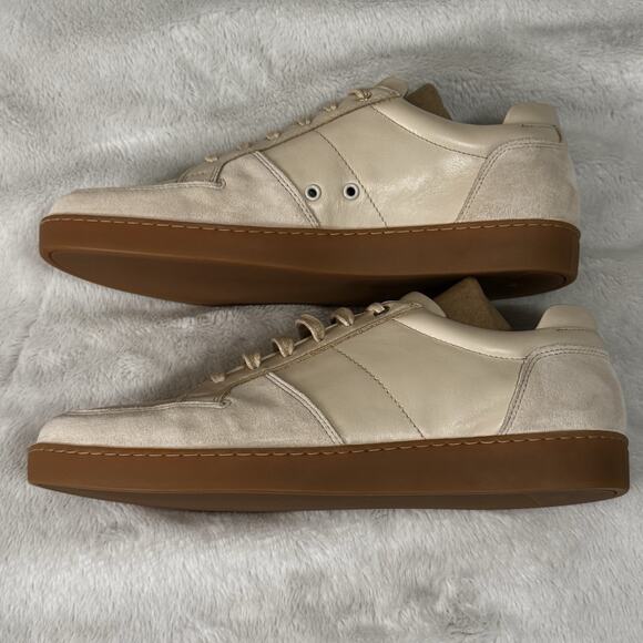 Want Les Essentiels Mens US 11 Beige leather sneaker made in Portugal main image 9